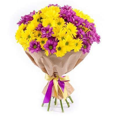 Chrysanthemum Arrangment 7 - Redflowersngifts.com