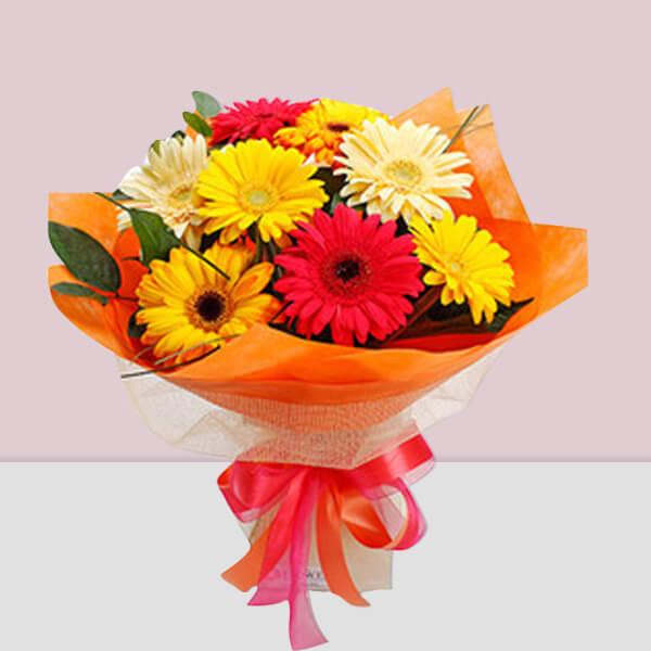 Gerbera Bouquet 4 - Redflowersngifts.com