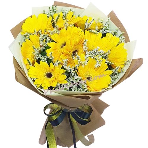 Gerbera Bouquet 6 - Redflowersngifts.com