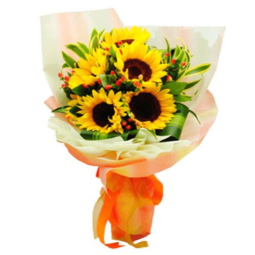 Sunflowers Bouquet 4 - Redflowersngifts.com