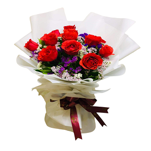 1 dz. Red Roses Round – RedFlowersnGifts.com