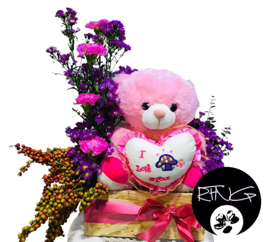 Bear Arrangment - Redflowersngifts.com