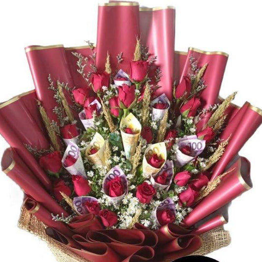 Money Bouquet 1 - Redflowersngifts.com