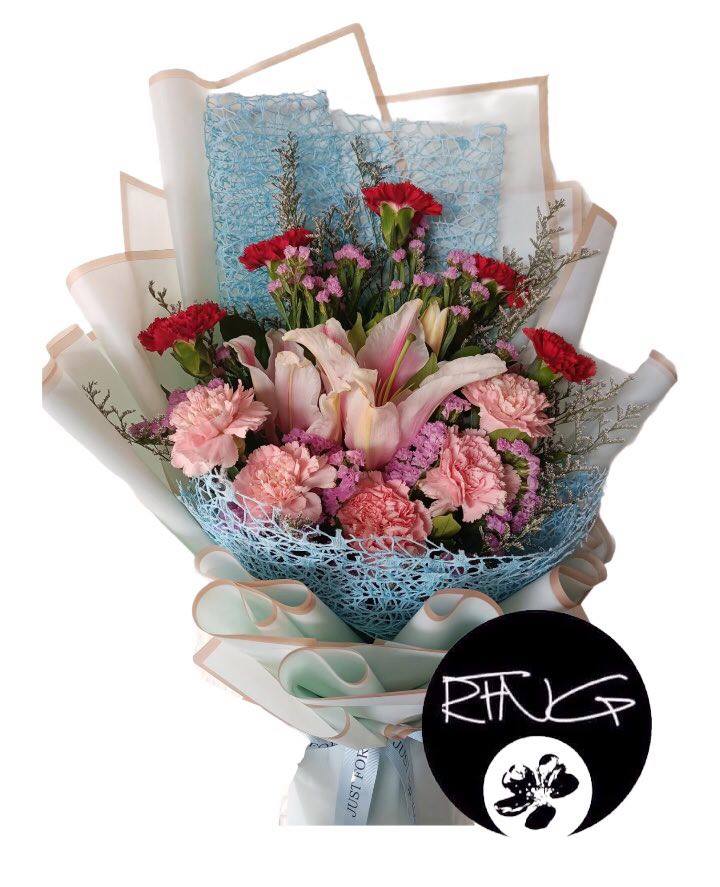 Stagazer and Carnations - Redflowersngifts.com