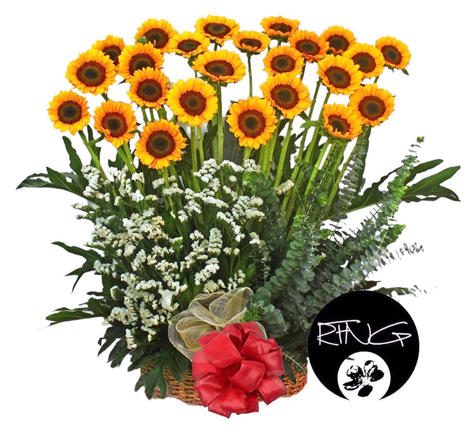 Stunning SunFlowers Basket - Redflowersngifts.com
